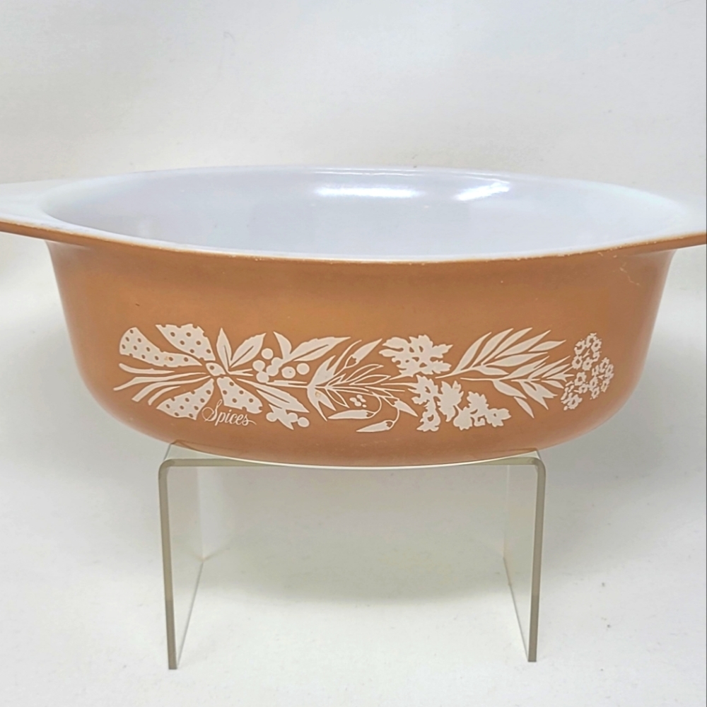 Vintage Pyrex RARE Promotional Spices casserole dish